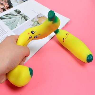 1Pc Banana Squeezing Adult Toy Gift Kids Flour Expression Simulation Banana Fruit Release Stress Relief