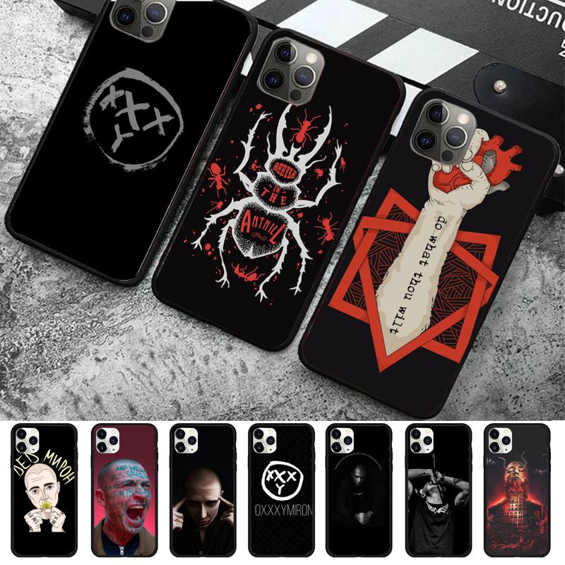 FHNBLJ Oxxxymiron Phone Case for iPhone 11 12 13 Mini Pro Max 8 7 6 6S Plus X 5 SE 2020 XR XS Funda Case