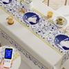 Simple Cozy Rectangular Tablecloth, Waterproof Oil-Proof Stain-Resistant, No-Wash Easy Clean Retro Vintage Kitchen Dining Table Cover