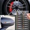 HIBWO1 Car Steering Wheel Badge Stickers Car Door Handle Label Decal For Fiat Abarth 595 Abarth 500 Abarth 124 Spider Car Accessories