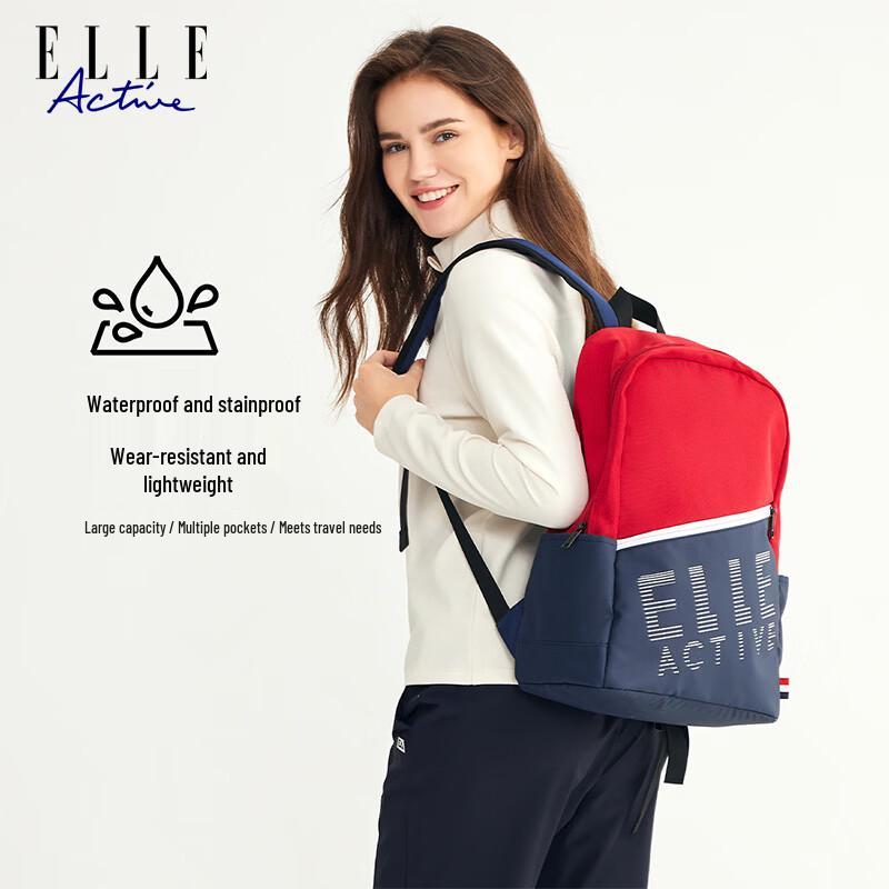 

ELLE ACTIVE Women s Color-Block Casual Sports Backpack