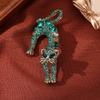 Diamond Cat Brooch, High-end Sense, Elegant and Gorgeous Style Animal, Lazy Cat Pin, Female Brooch.