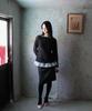 RUBATI Sofia Boat Neck Frill Lace Long Sleeve T-Shirt_Black