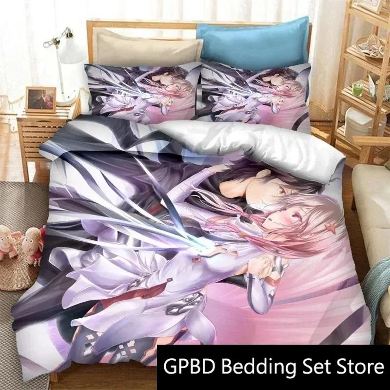 3D Druck Guilty Crown Anime Bettwäsche Set Doppel Twin King Bettbezug Steppdecke Kissenbezug Jungen Mädchen Erwachsene Schlafzimmer