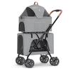 Bello Foldable Pet Stroller: One-Button Folding Cat and Small Dog Double-Layer Travel Stroller for Bichon.