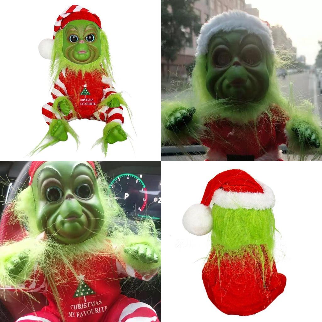 Adorable 20cm Grinch Doll Christmas Stuffed Plush Toy Perfect For Holiday Decor