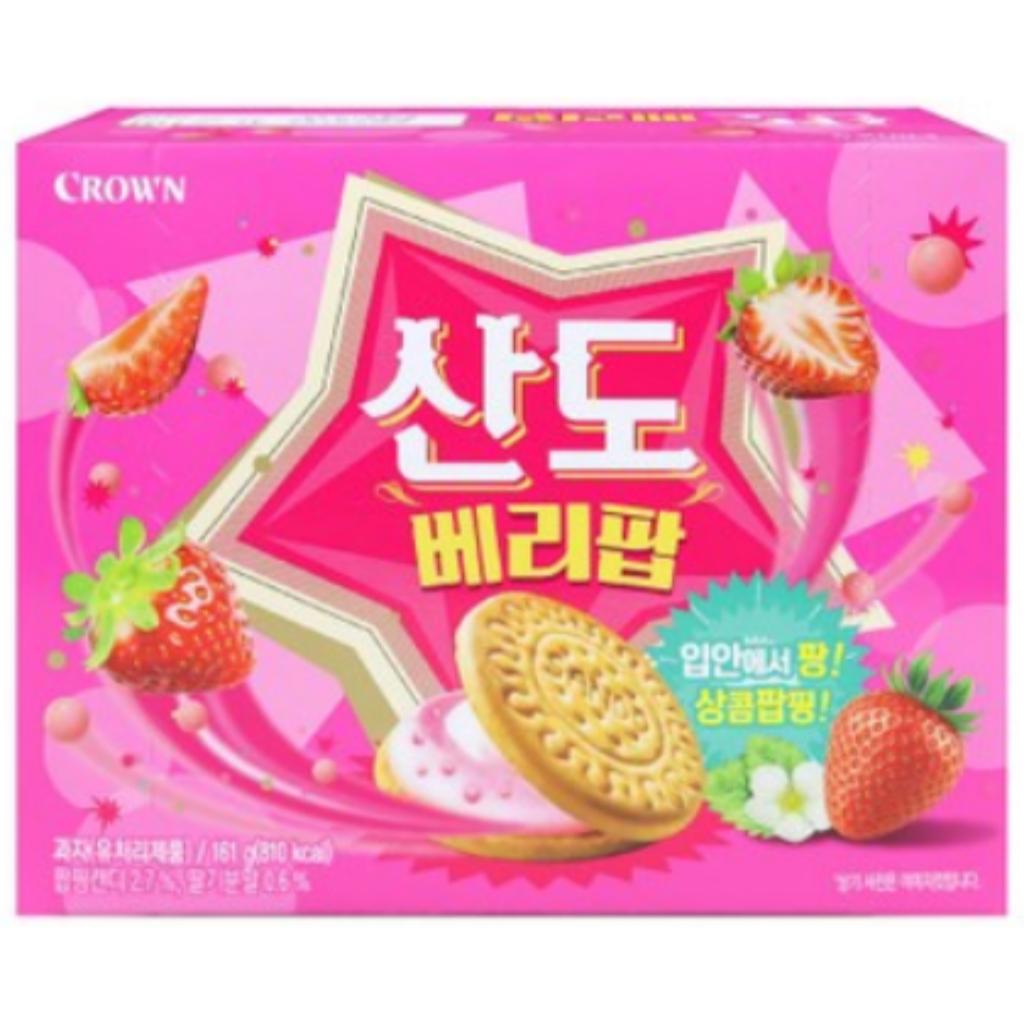 [Crwon] Sando Milk Pop & Berry Pop 161g