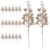 20 Pcs Decorate Christmas Imitation Berries Decorations Decorative Glitter Sticks Foam Tree