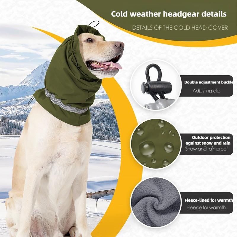 Winter Dog Hood for Cold Protection and Warmth Pet Outdoor Travel Accessories