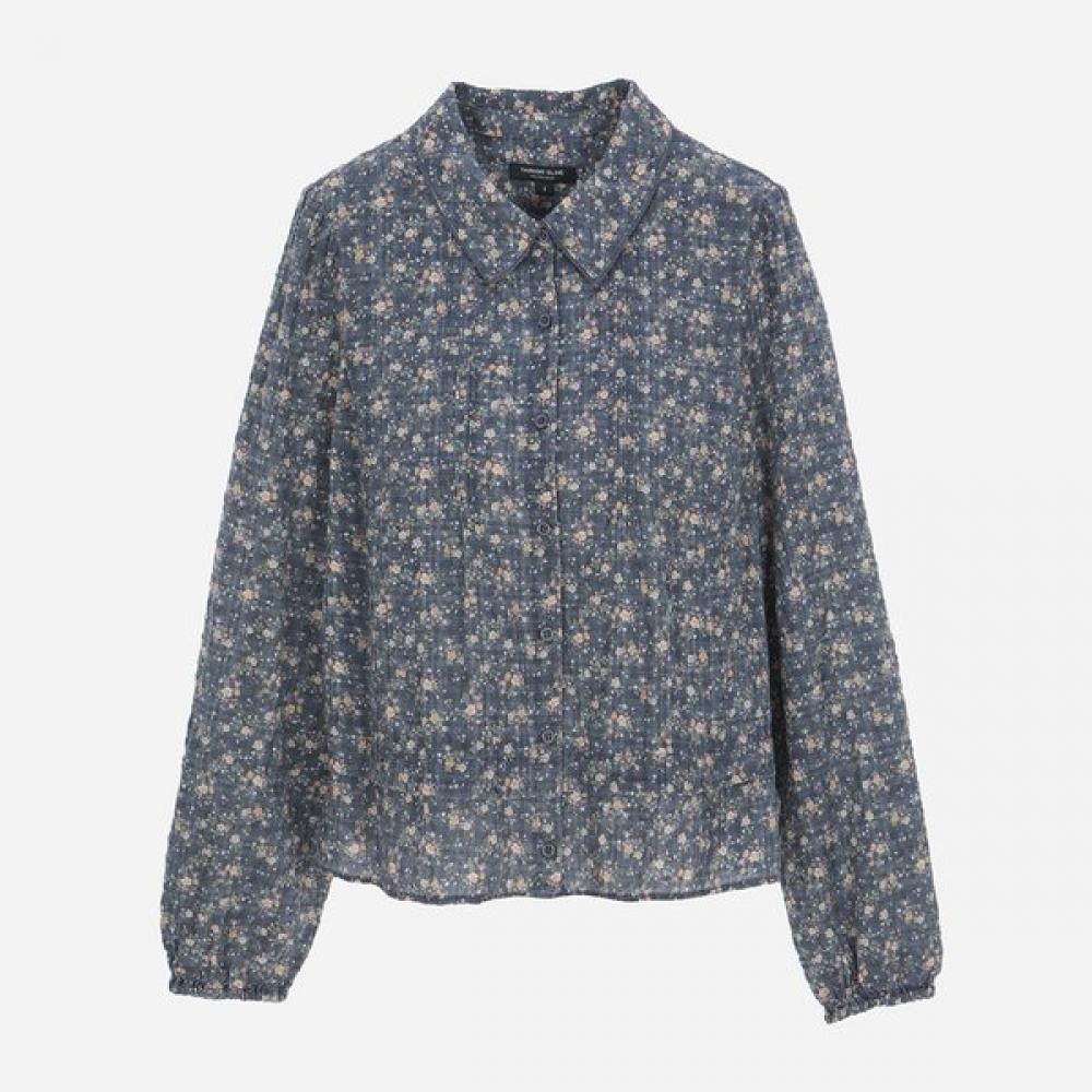 Thursday Island Floral Pintuck Blouse T266mbl144w