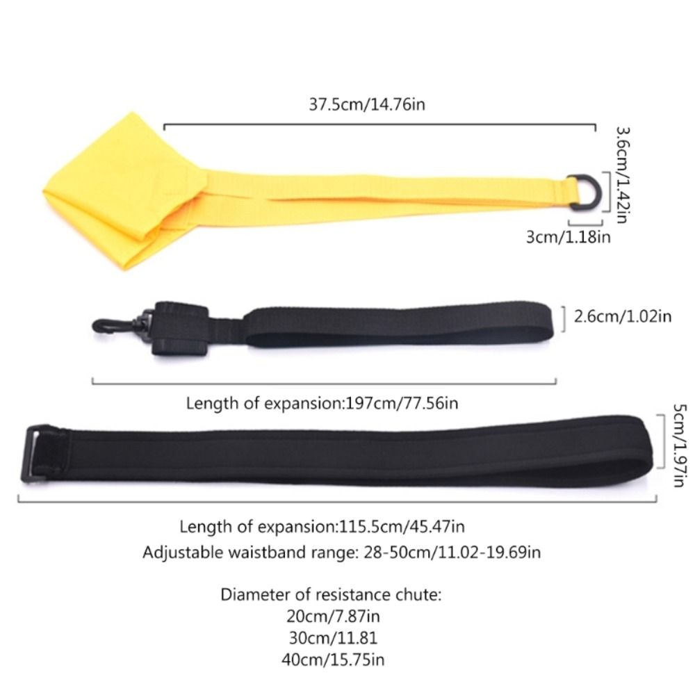 Wear Resistant Pool Workout Equipment for Adults Adjustable Belt Swim Resistance Belt  Pool Workout