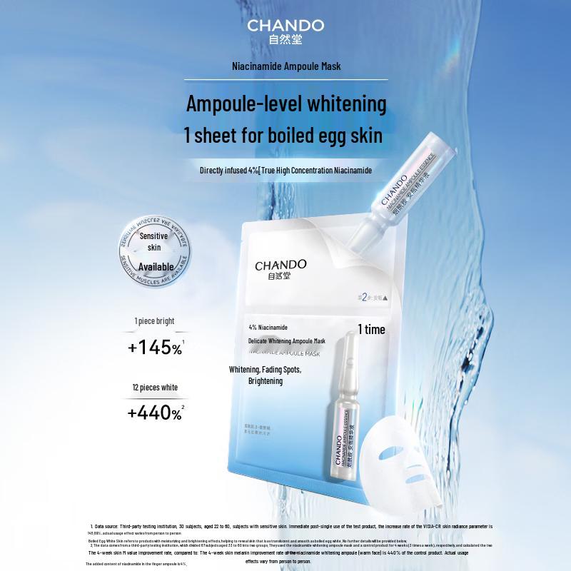 CHANDO Nicotinamide Brightening Ampoule Mask