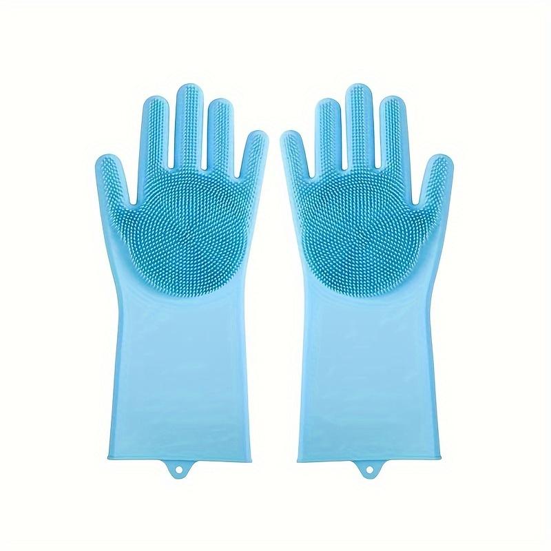 

1 pair of dog cat pet bath gloves, dog cat scrubbing brush - bath massage gloves, scrubbing tool синий