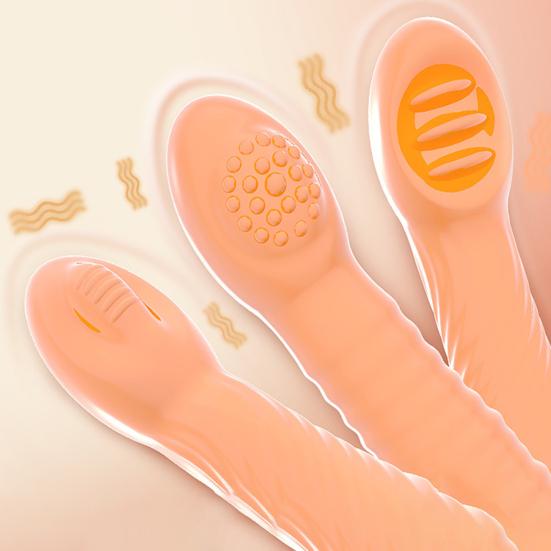 Dedo Cuna Reducción de poco ruido Estimulación múltiple TPE Clítoris Dedo Masajeador para pareja