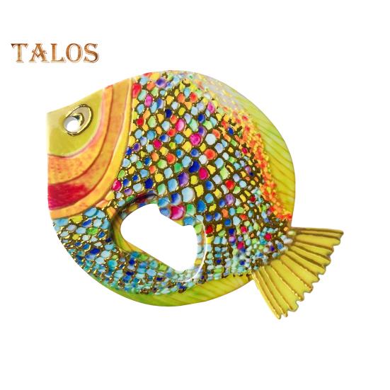 

Открывалка для бутылок в виде рыбы, магнит, винтажный рельефный дизайн, открывалка для бутылок в виде рта рыбы, открывалка для пива на колесах, кухонный гаджет для любителей кемпинга B