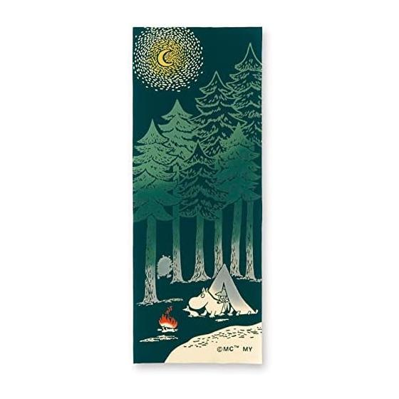 Moomin Tenugui Towel, Moomin Snufkin & Camp, Approx. 33x90cm, Made in Japan, 51014