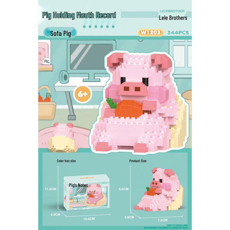 Le Cross-border High Meng Lan Giant Panda Building Blocks - Tiny Educational Toy for June 1st Children's Day