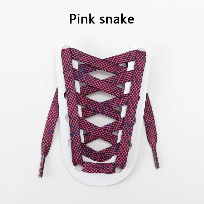 1 Paio Lacci per Scarpe con Fantasia Animale Piatto Lacci per Scarpe da Ginnastica AF1/AJ Lacci per Scarpe Lacci per Scarpe Stampa Tigre/Serpente/Leopardo 120/140/160CM Lacci per Scarpe