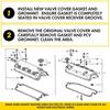 Valve Cover Set Gasket Fits HONDA CIVIC DX Coupe Sedan EX LX 1.6L SOHC L4 D16Y7