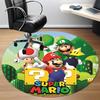1PC Super Mario Office Round Rug, Non-slip, Soft and Durable Office Rug for Interior Decoration, Perfect for Office, Beautiful Decoration