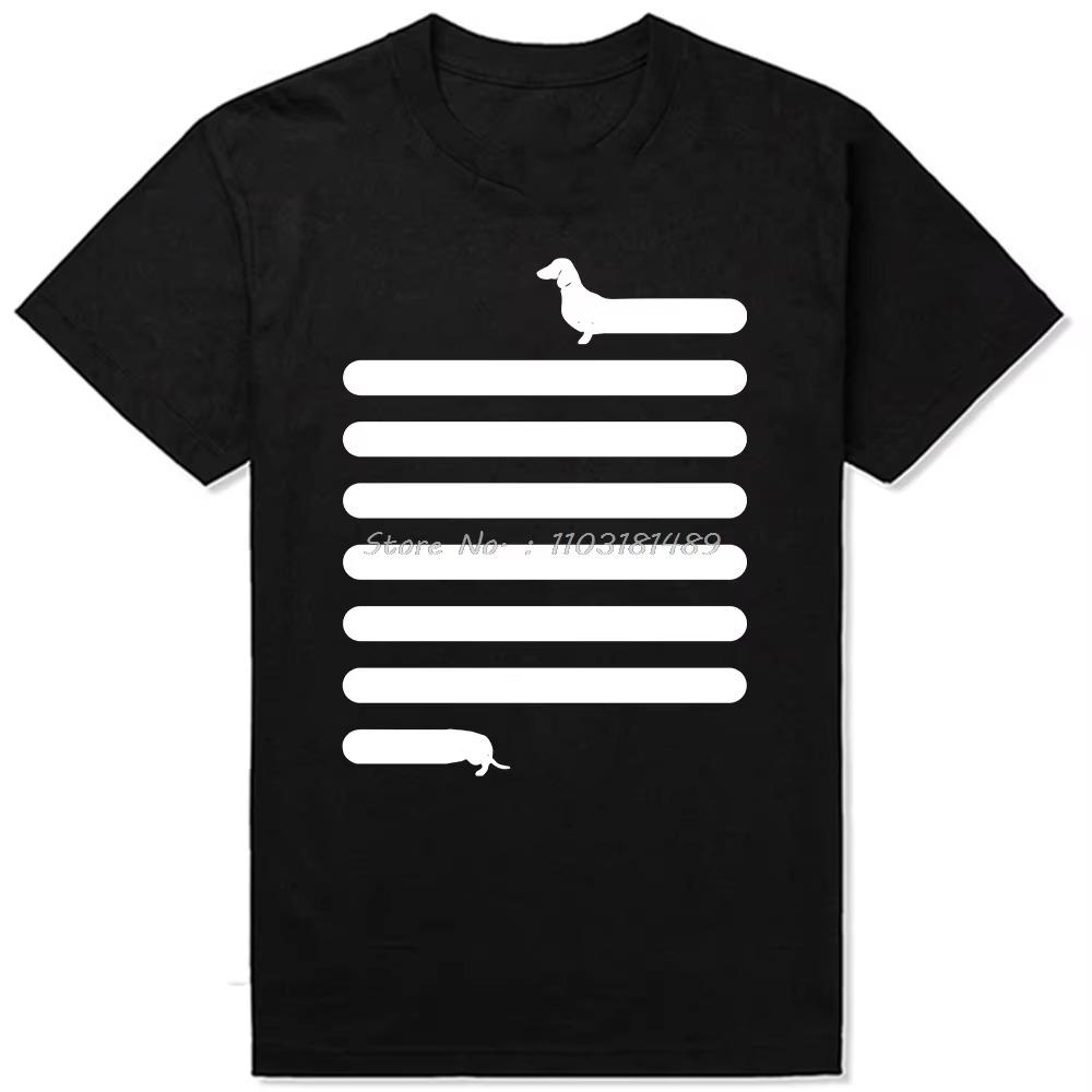 Vintage Jezevčík Pes Retro Trička Letní Styl Grafické Streetwear Krátký Rukáv Narozeninové Dárky Tričko Pánské Oblečení