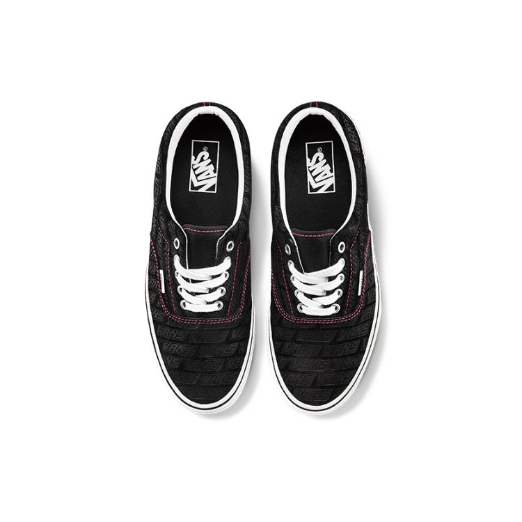 Vans Era Low Tops Casual Skateboarding Shoes Unisex Black Alphabet VN0A4U39X00