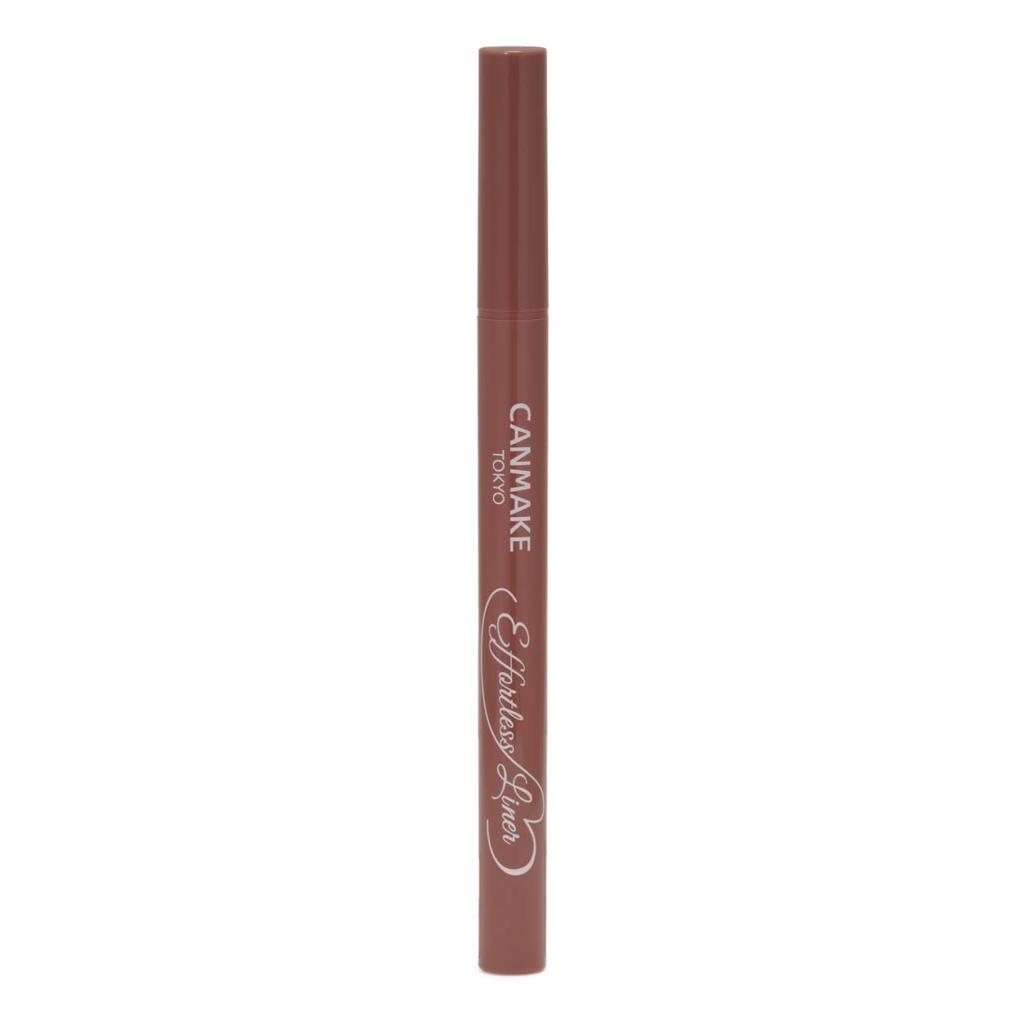 Canmake Effortless Liner 02 Cache Coeur Pink Liquid Eyeliner Pencil Shedding Feel Pink Brown 0.63ml