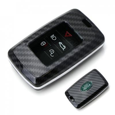Carbon Fiber Black Key Fob Case For 18-up Range Rover/Sport Defender Discovery