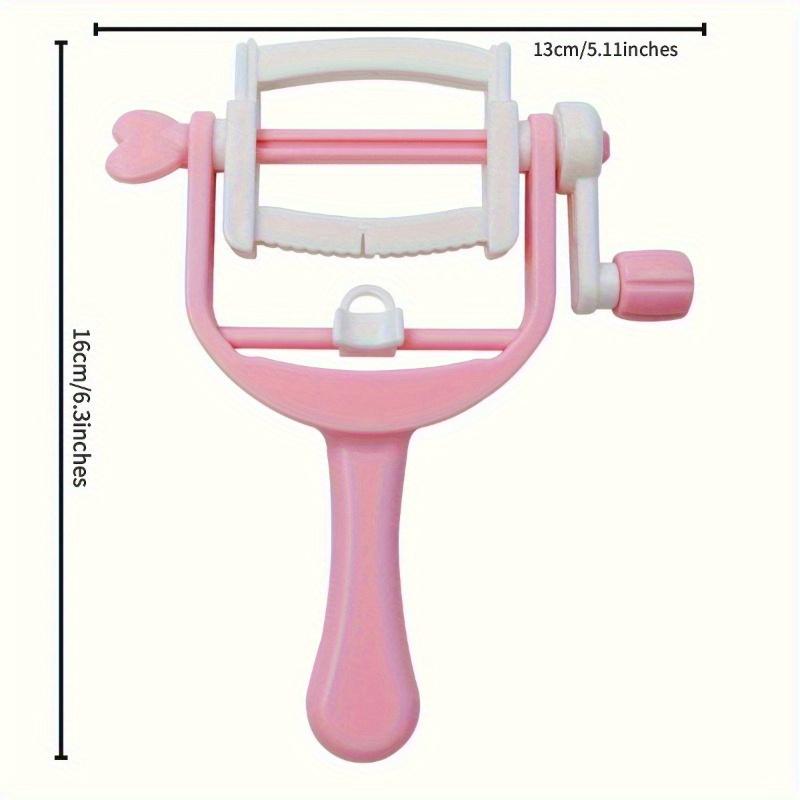 DIY Hand-operated Embellish Hand Knit Machine Pink Easy Weaver Knitter Portable Mini Spool Knitters Home DIY Sewing Craft