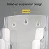 A4/A5/A6 Brochure Holder 2/3/4 Layers Desktop Document Rack Clear Flyers Display Stand  Literature