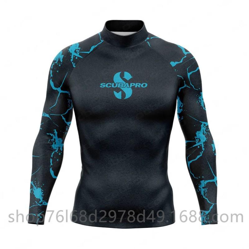 SCUBA Surfing Wear Outdoor Sunscreen Snorkeling Swimwear Long-sleeved Split Top Quick-drying Diving Suit Support