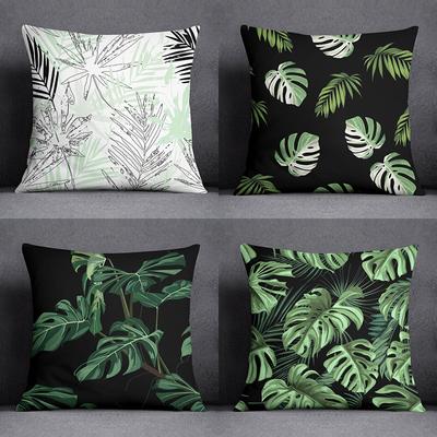 Tropical Leaves Series Pillow Gift Home Office Decoration Pillow Bedroom Sofa Car Cushion Cover Pillow Case (45Cm * 45Cm)