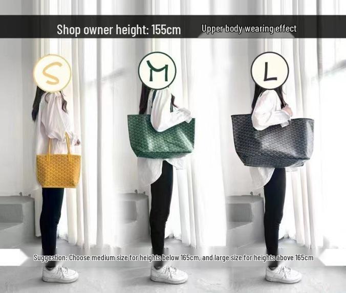 2025 Elegant Large Capacity Tote Bag with Y Letter Design - Dog Tooth Pattern