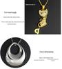 Titanium Steel Hollow Memorial Pet Cremation Pendant Necklace