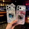 Elegant Shell Pattern Mirror Bowknot Case for iPhone 17 Pro Max & iPhone 12/14/15