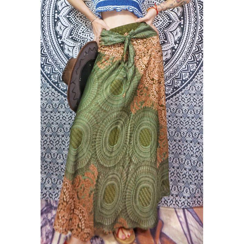 

Thai National Style Seaside Holiday Retro Skirt Skirt within 90.00kg All yards