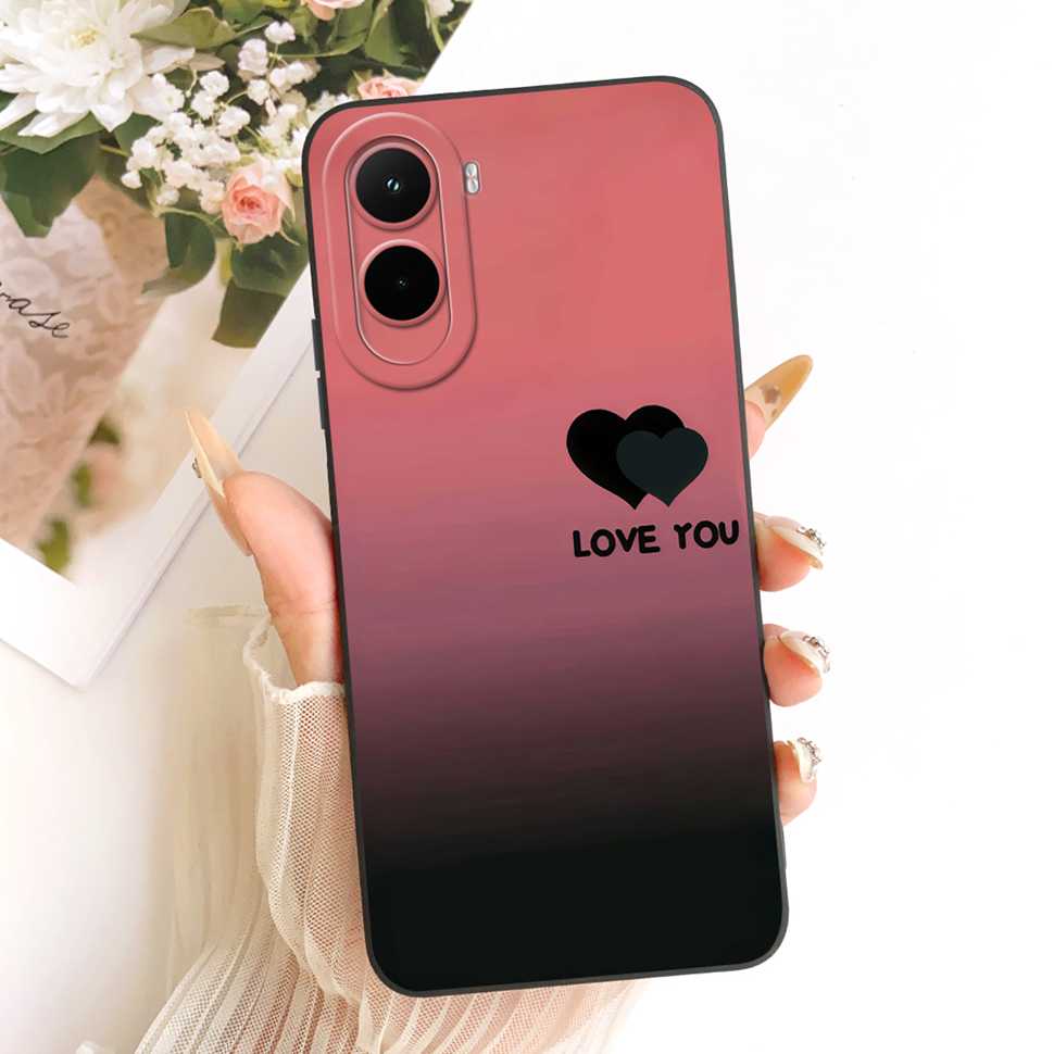 Silicone Case For Xiaomi Poco M7 4G Case Cute Cat Flowers Soft Slim Phone Cases For Xiaomi Poco M7 PocoM7 4G Cover Bumper