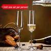 ZISIZ European Crystal Champagne Glass Set
