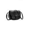 Women's Retro Saddle Bag Women's Shoulder Crossbody Bag European and American Versatile Half Round Bag