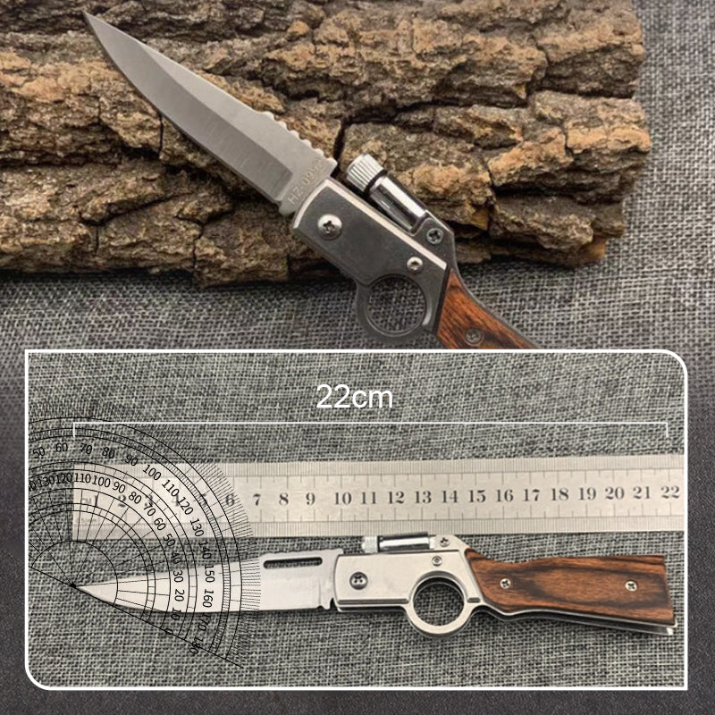Outdoor Stainless Steel Portable Folding Knife,Multifunctional Folding Pocket Knife for Household  and Fishing