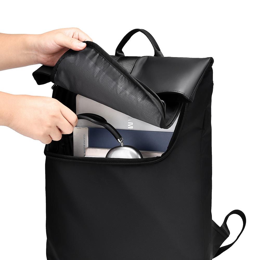 New backpack business travel laptop bag high-end men's leather film leisure backpack student schoolbag women