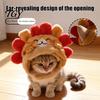 Small Pet Daily Wear Cute Hedgehog Cat Hat, Plush Cozy Adjustable Fit, Fashion Accessories Funny Hat for Cats, Puppies, Dogs Dog Winter Warm