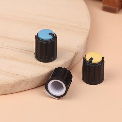 20Pcs Dual Color Knob 10X12Mm Small Volume Adjustment Hat Flower Shaft Hole 6Mm Potentiometer Volume Switch Caps Control Knob