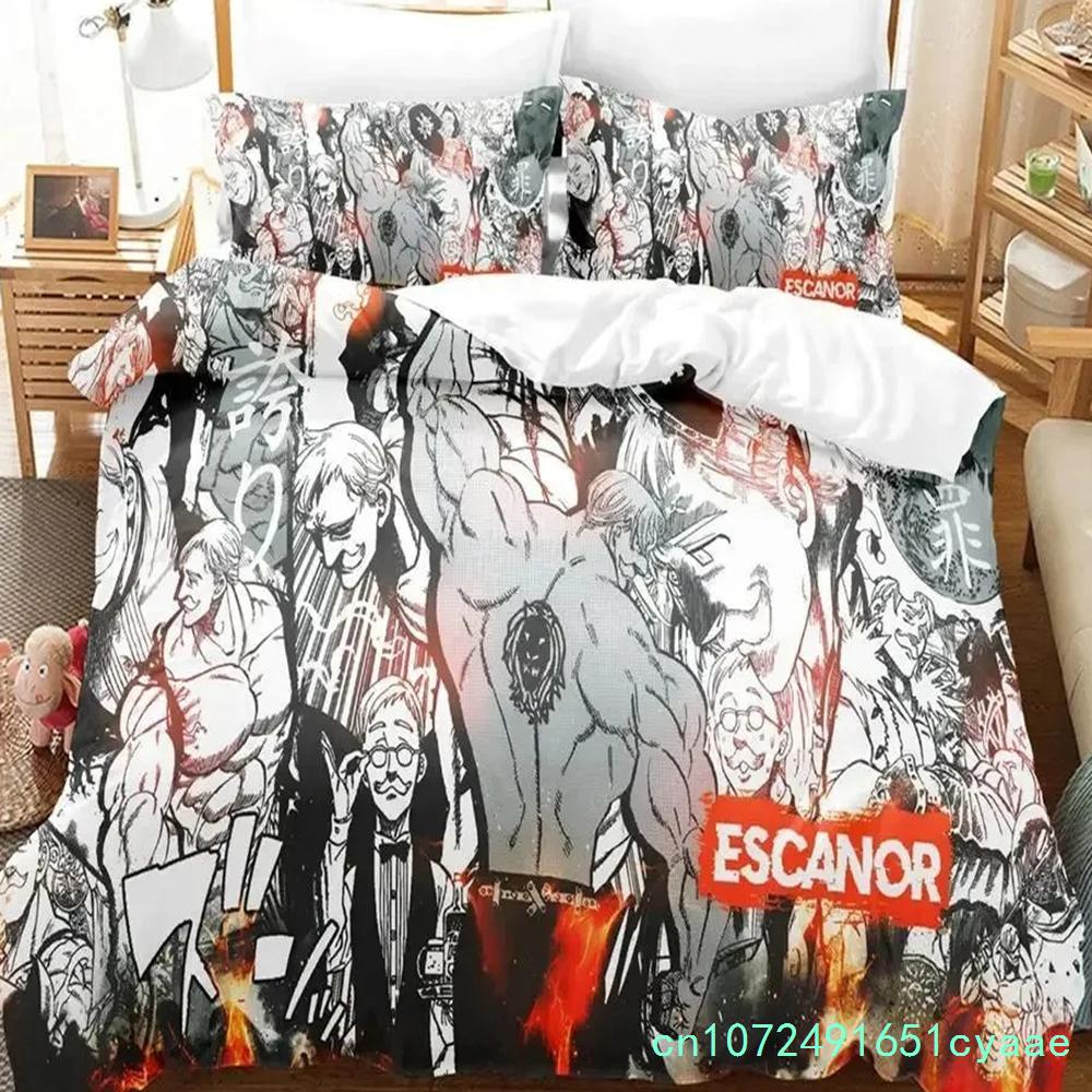 Escanor The Seven Deadly Sins Bedding Set Bedroom Soft Modern Bedspreads Comefortable Duvet Cover Quilt Cover And Pillowcase