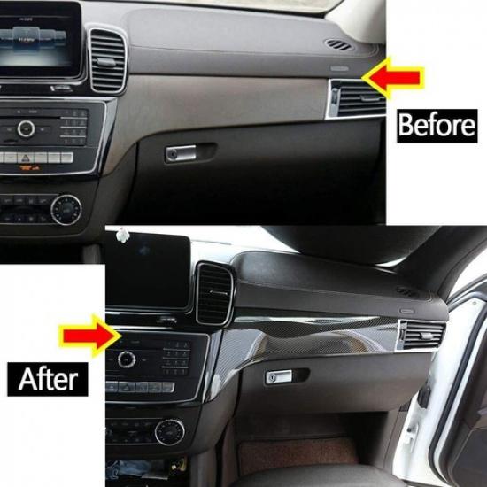 For Mercedes-Benz GLE GLS ML GL W166 X166 ABS Center Console Molding Trim Cover