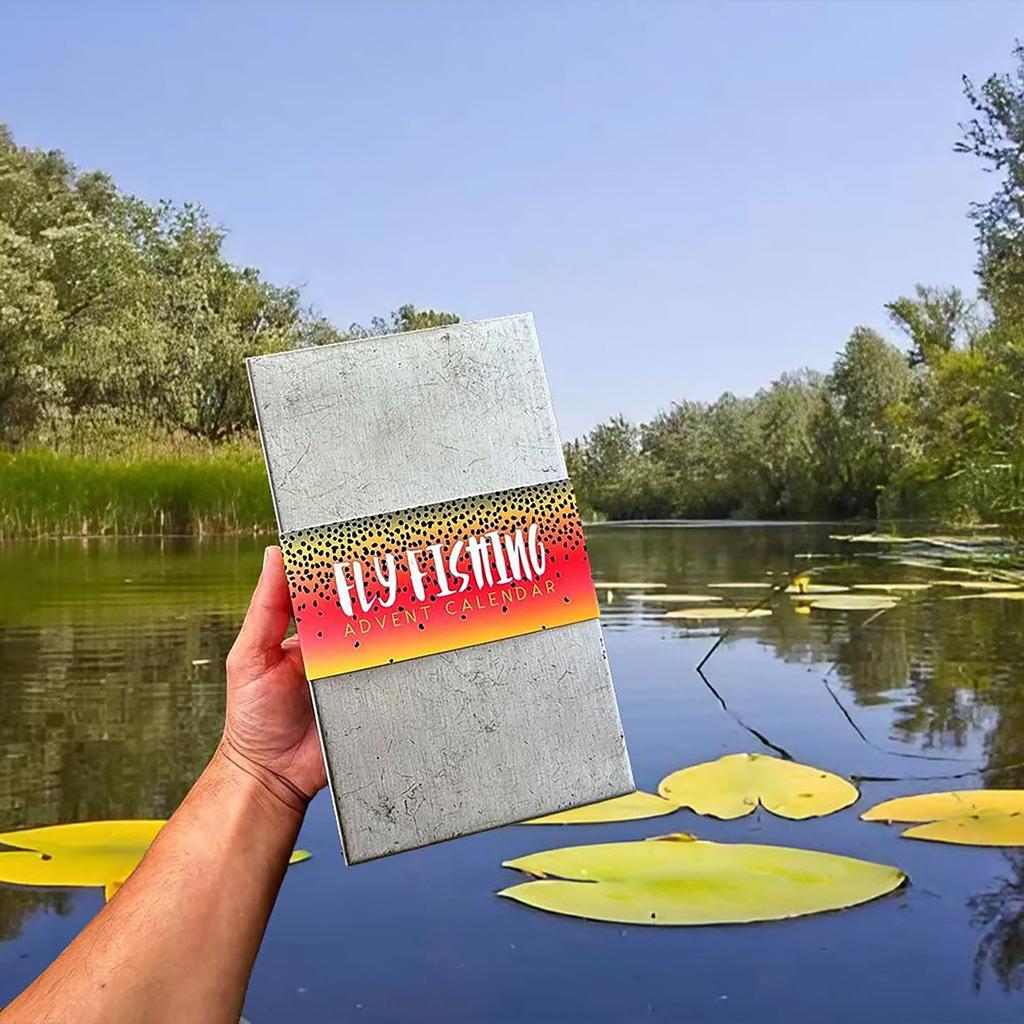 Fly Fisherman Advent Calendar Christmas Fishing Advent Calendar 24 Day Fly Fishing Advent Calendar With 24 Fishing Fly Hooks