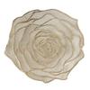 PVC Placemat Heat-Resistant Reusable Table Mat Hollow Rose Shape Insulation Pad for Dining Table Decoration