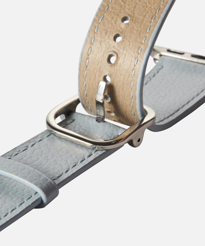 Adeo Apple Watch Galaxy Watch Recycled Vegan Leather Watch Strap Sky Blanc (A Type)