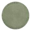 38cm Round Braided Placemat Fringe Paper Table Mat Hand Woven Non-slip Insulation Place Mat Tea Cup Pad Dining Table Decoration