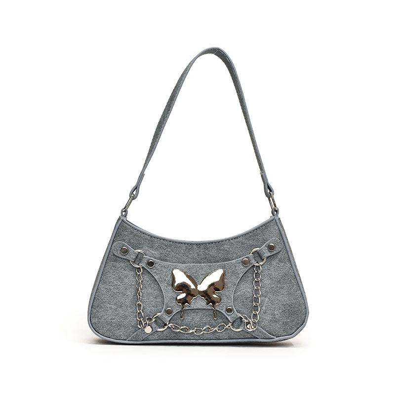 

Модна портативна невелика жіноча сумка літо 2024, нова модна ретро сумка через плече під пахвами, сумка-месенджер із дизайном ніші синій